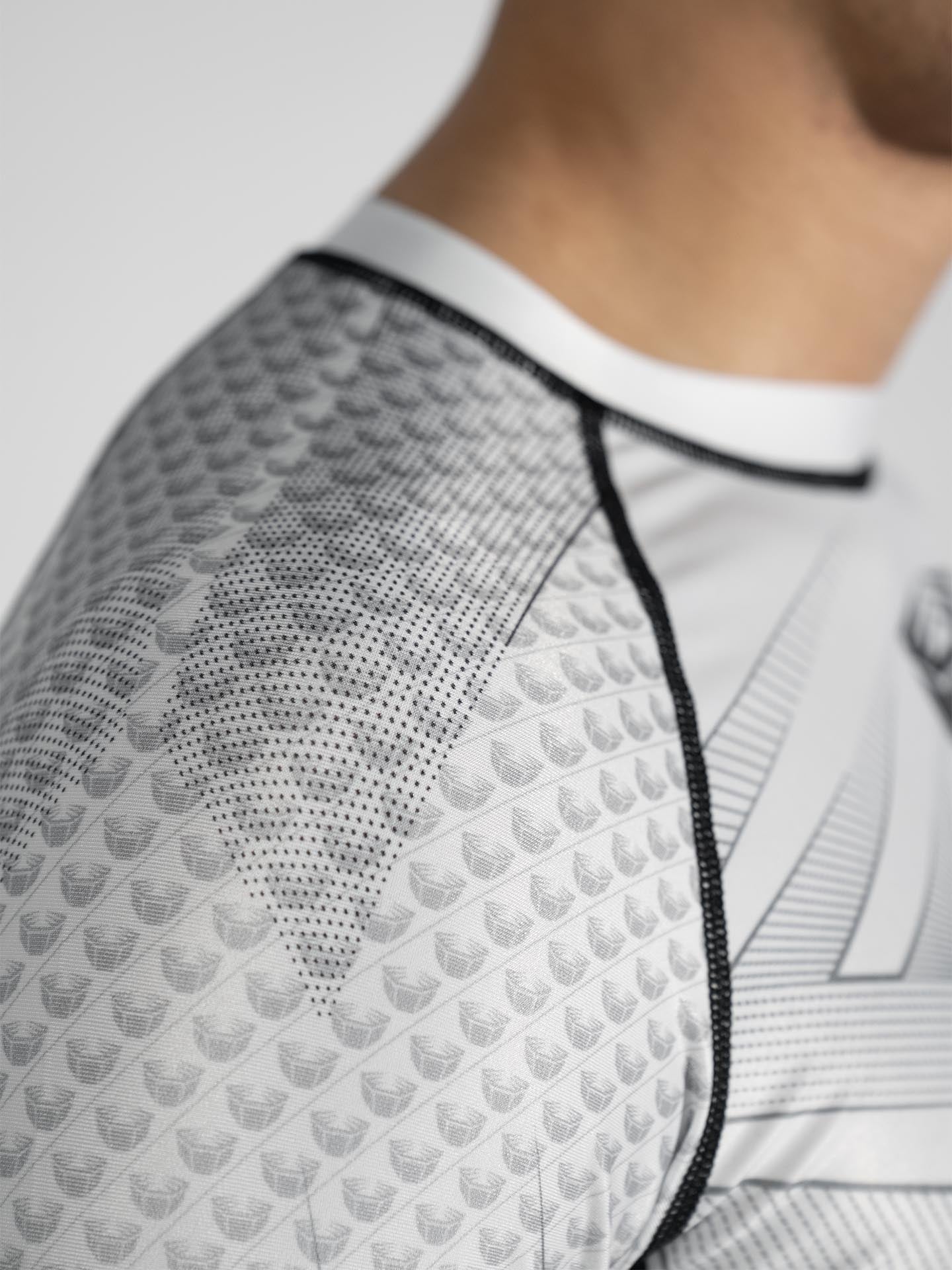 RINGLIFE Rashguard L/S - Octaring 2.0 weiss-schwarz