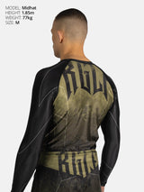 RINGLIFE Rashguard L/S - Transition schwarz-grün