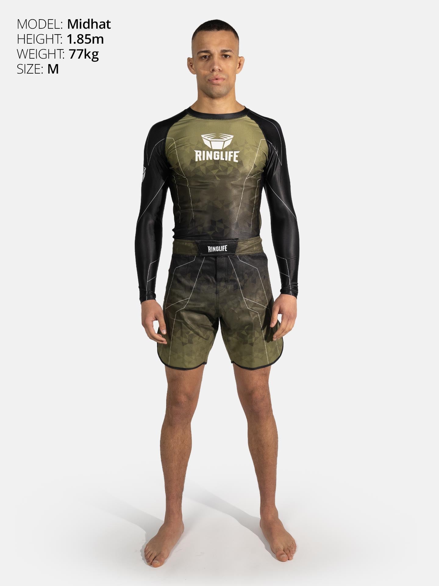 RINGLIFE Rashguard L/S - Transition schwarz-grün