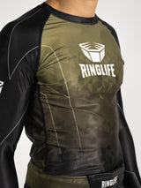 RINGLIFE Rashguard L/S - Transition schwarz-grün