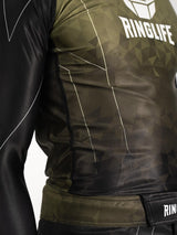 RINGLIFE Rashguard L/S - Transition schwarz-grün