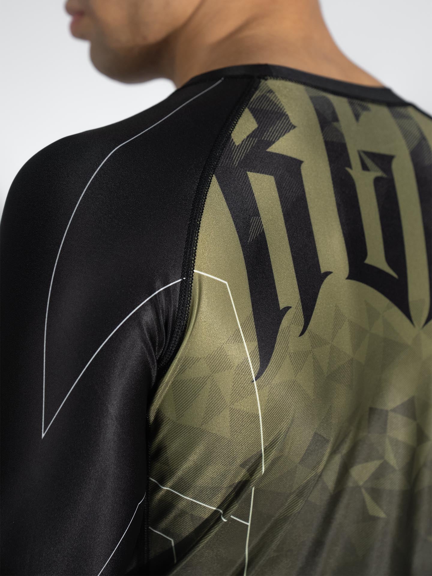 RINGLIFE Rashguard L/S - Transition schwarz-grün