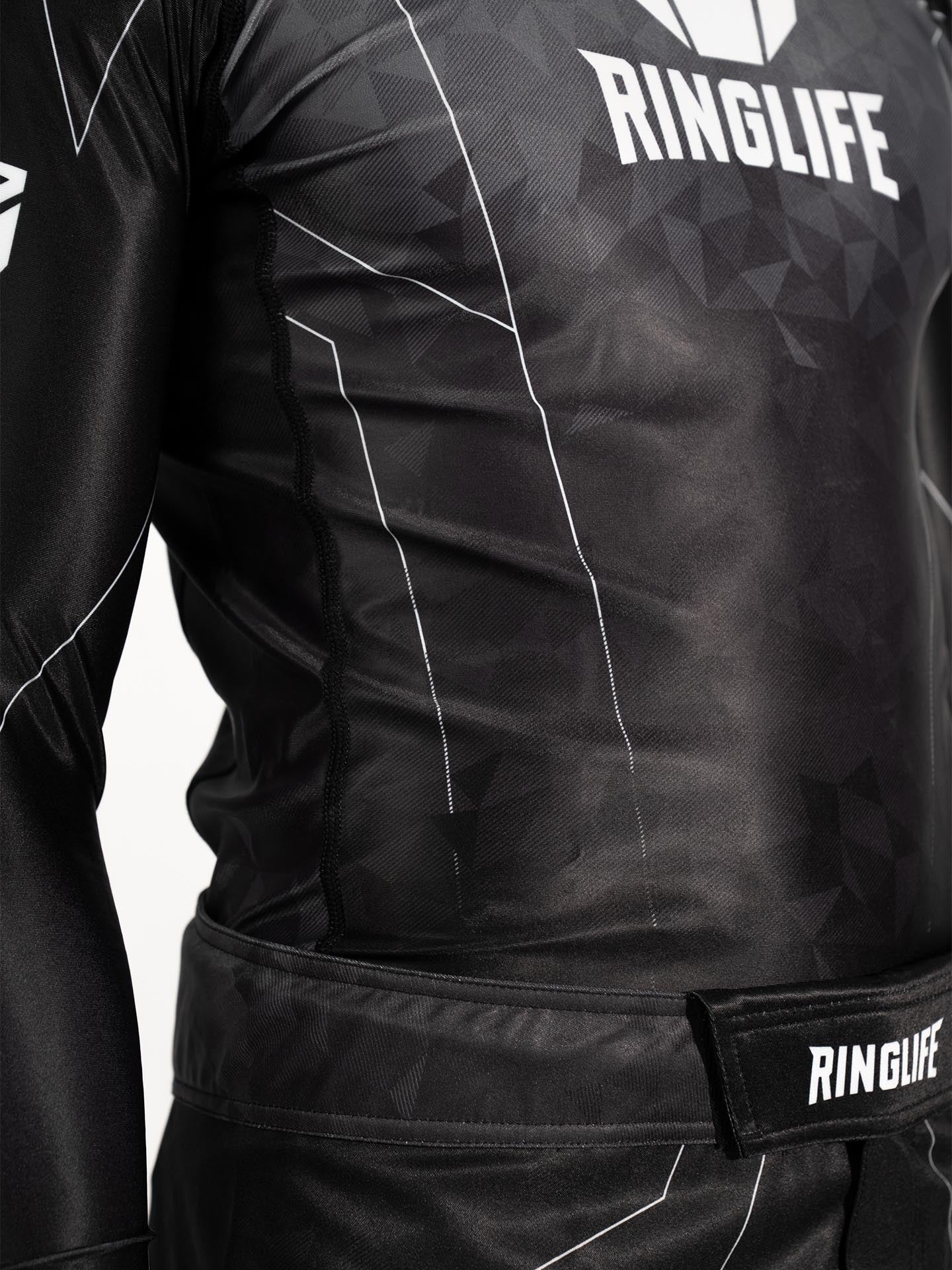 RINGLIFE Rashguard L/S - Transition schwarz-grau