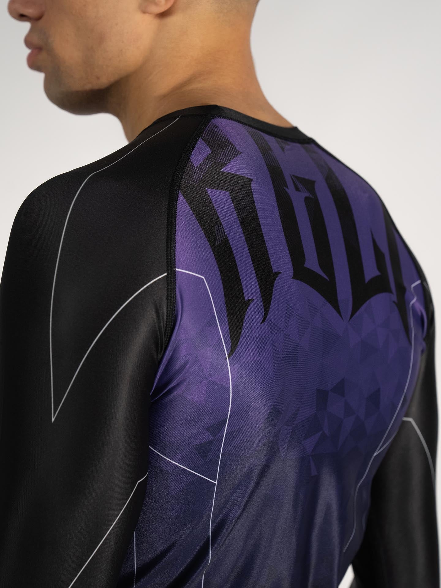 RINGLIFE Rashguard L/S - Transition schwarz-lila