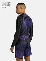 RINGLIFE Rashguard L/S - Transition schwarz-lila