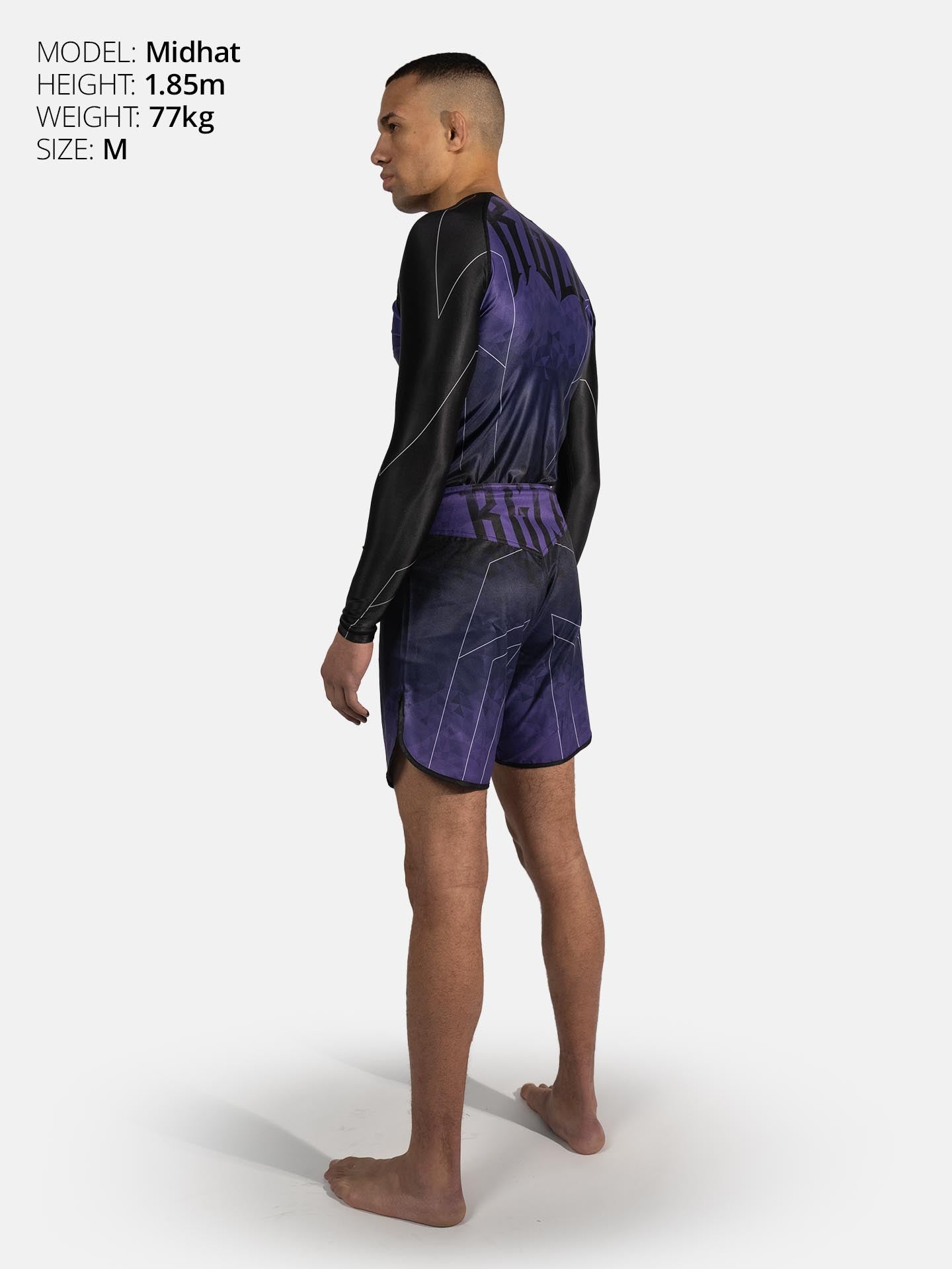 RINGLIFE Rashguard L/S - Transition schwarz-lila