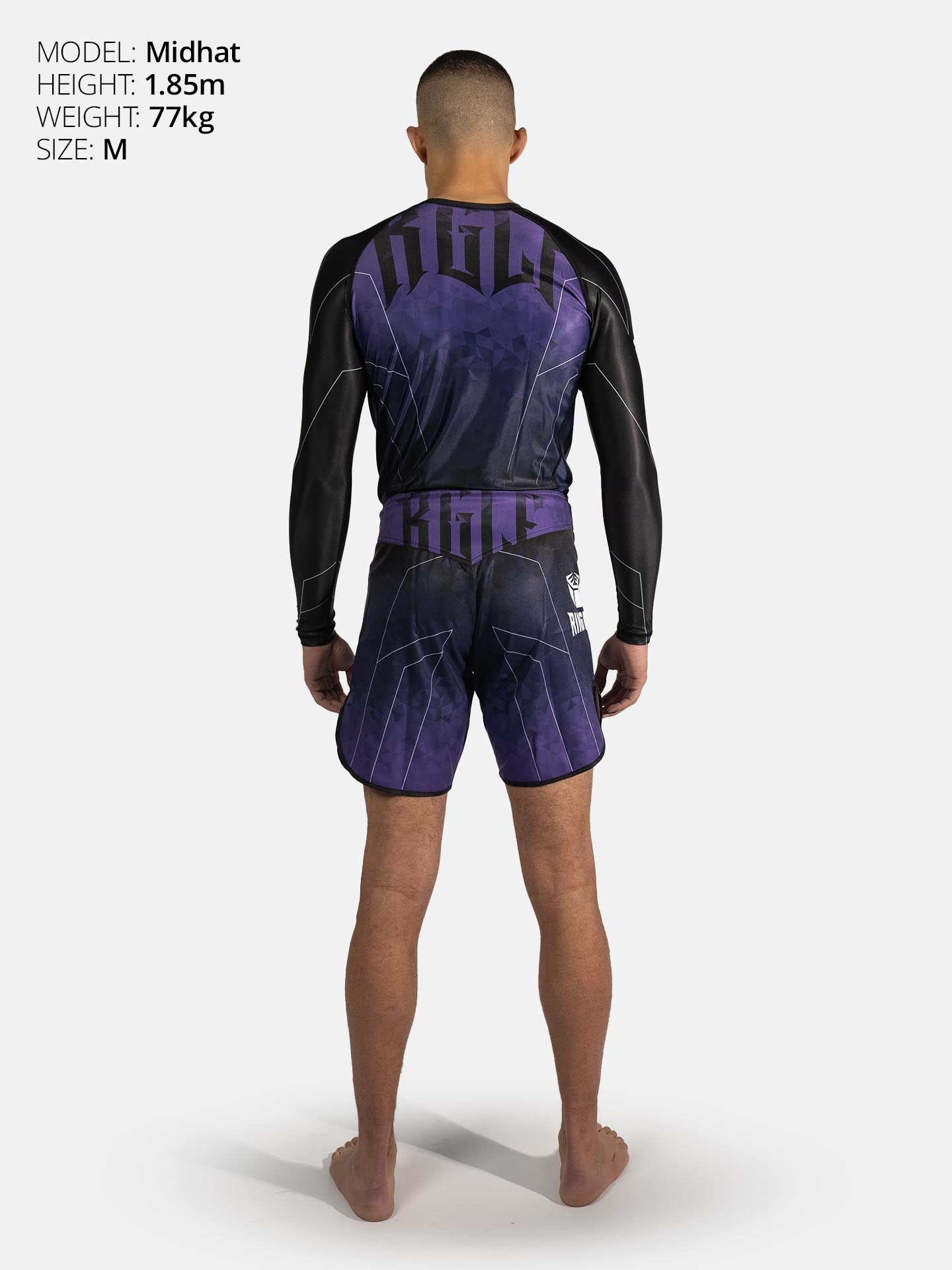 RINGLIFE Rashguard L/S - Transition schwarz-lila