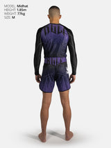 RINGLIFE Rashguard L/S - Transition schwarz-lila