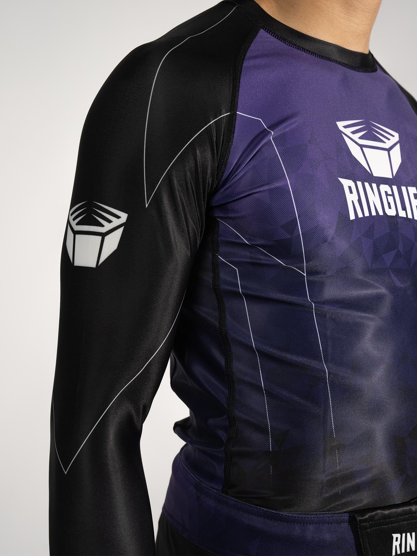 RINGLIFE Rashguard L/S - Transition schwarz-lila