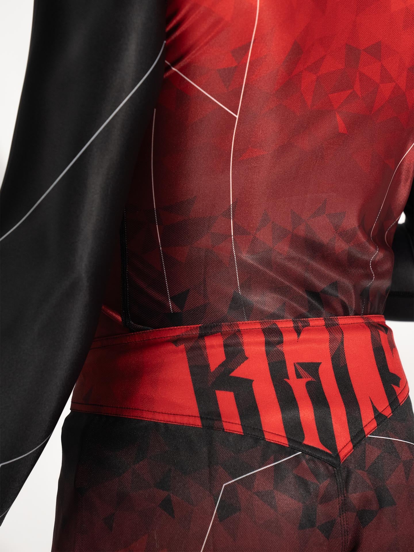 RINGLIFE Rashguard L/S - Transition schwarz-rot