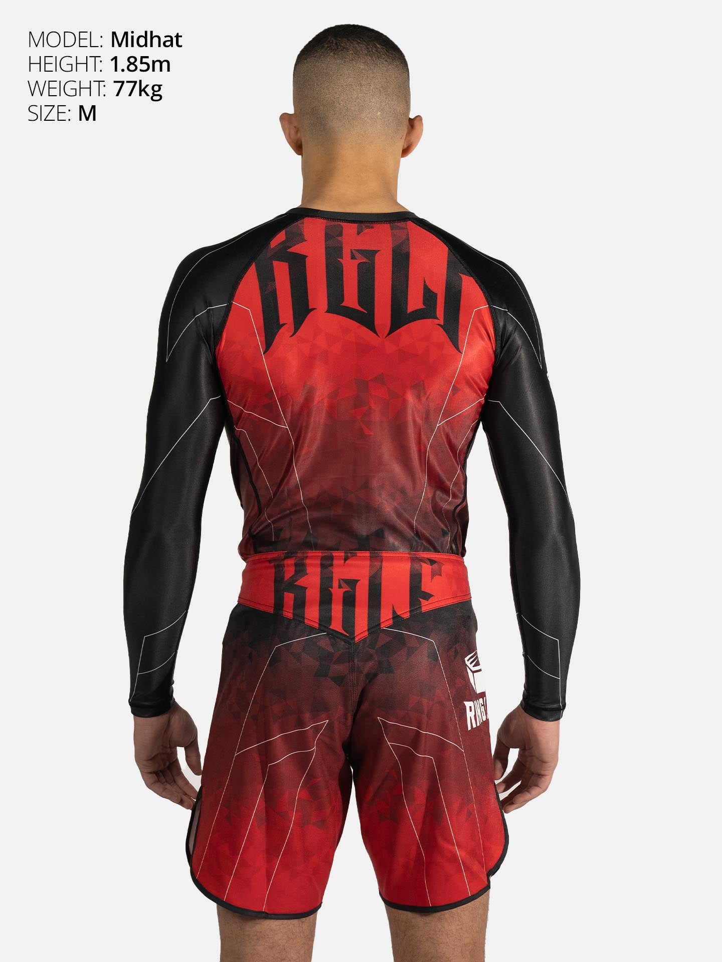 RINGLIFE Rashguard L/S - Transition schwarz-rot
