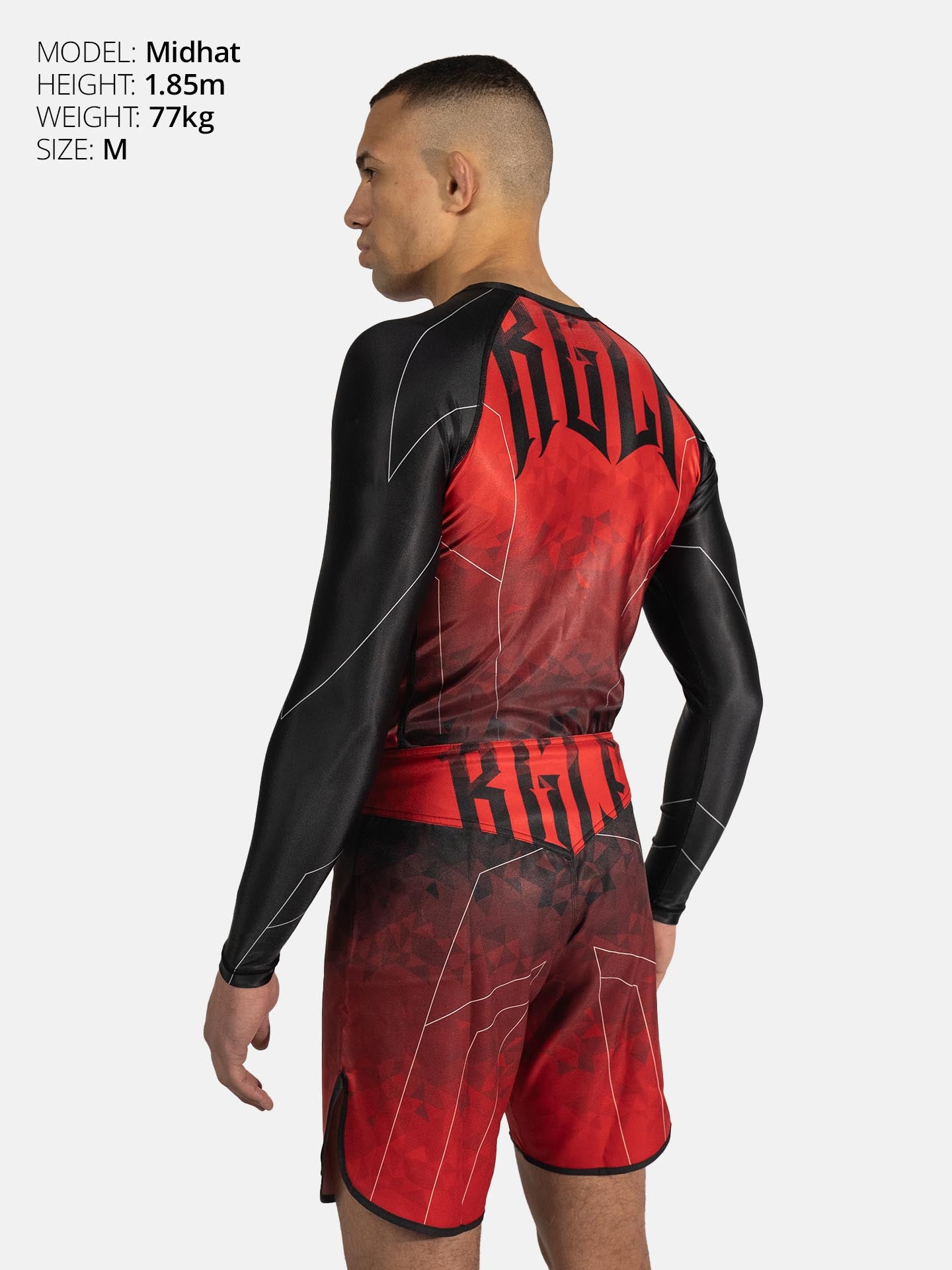 RINGLIFE Rashguard L/S - Transition schwarz-rot