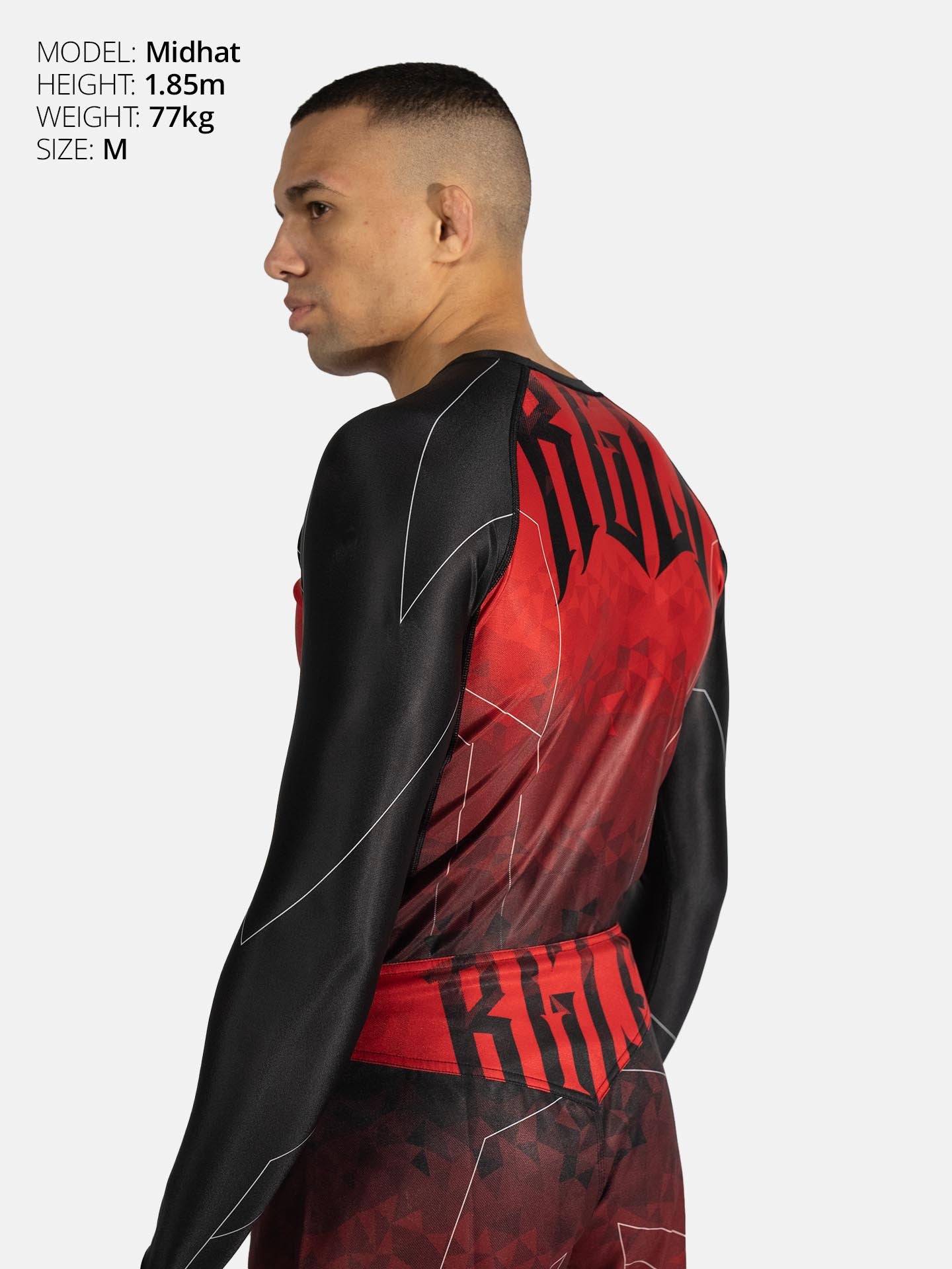 RINGLIFE Rashguard L/S - Transition schwarz-rot