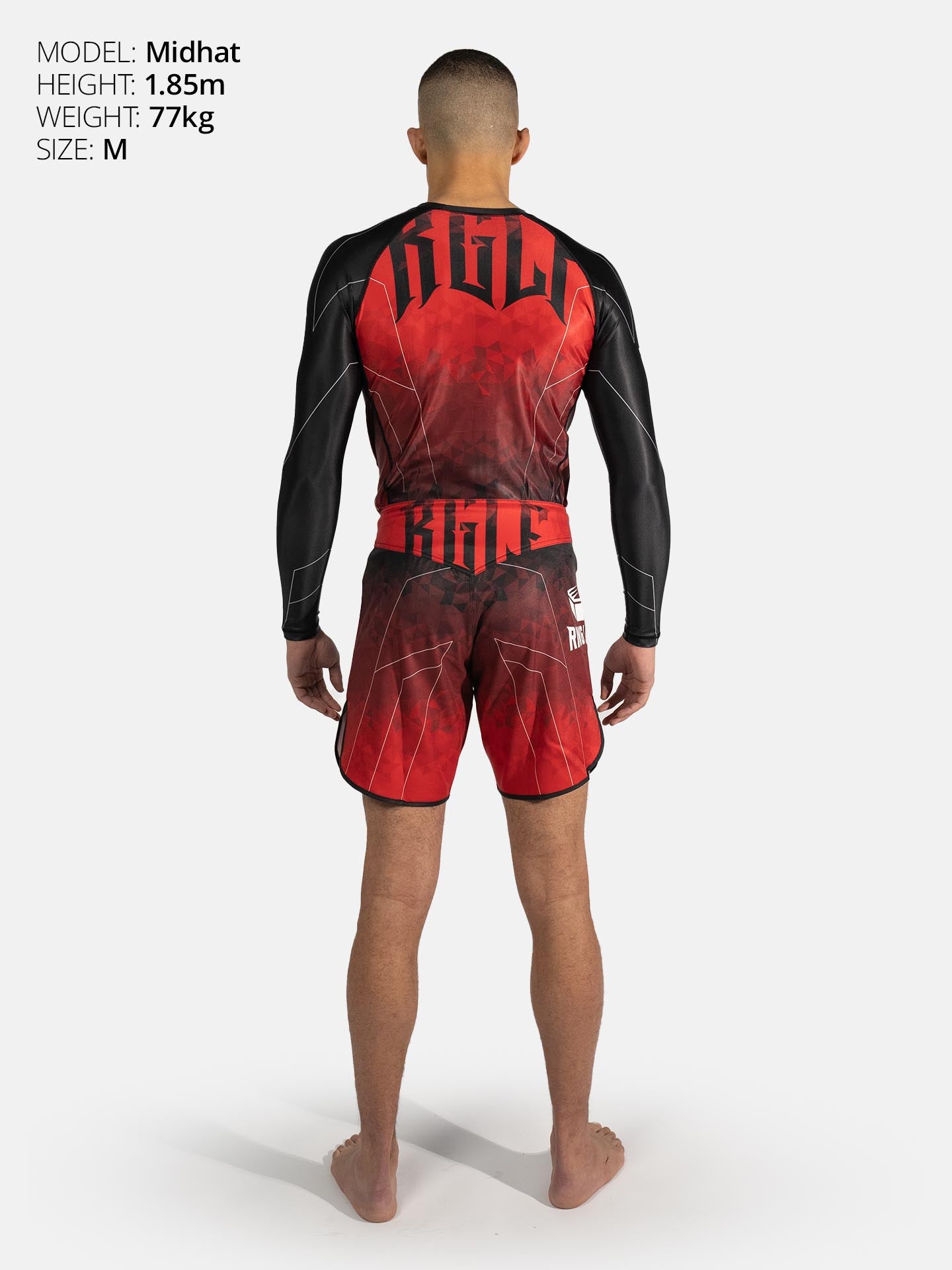 RINGLIFE Rashguard L/S - Transition schwarz-rot