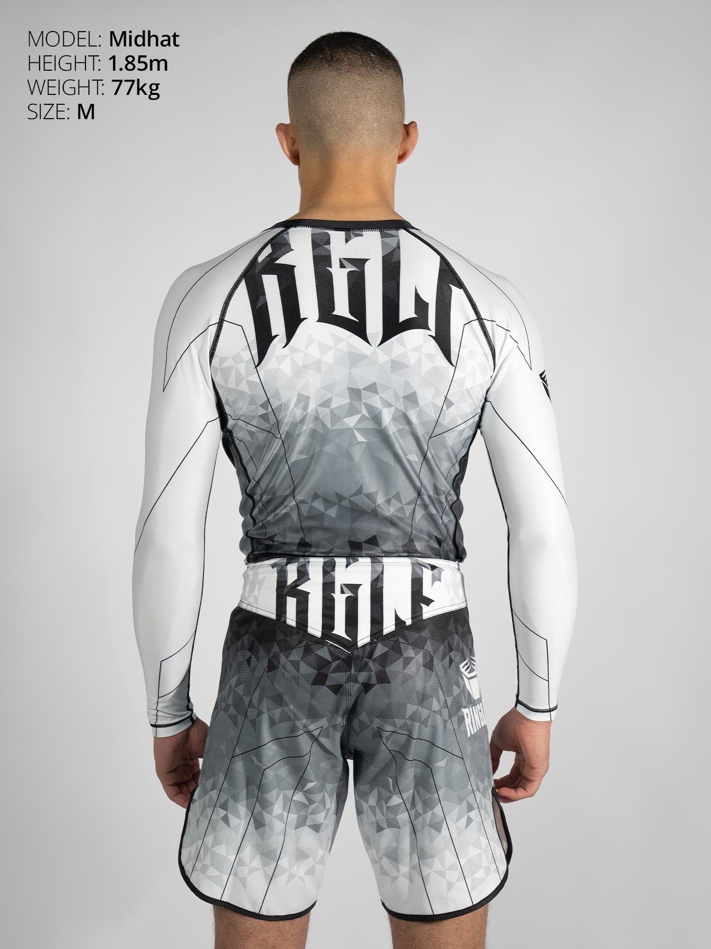 RINGLIFE Rashguard L/S - Transition schwarz-weiss