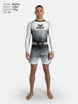 RINGLIFE Rashguard L/S - Transition schwarz-weiss