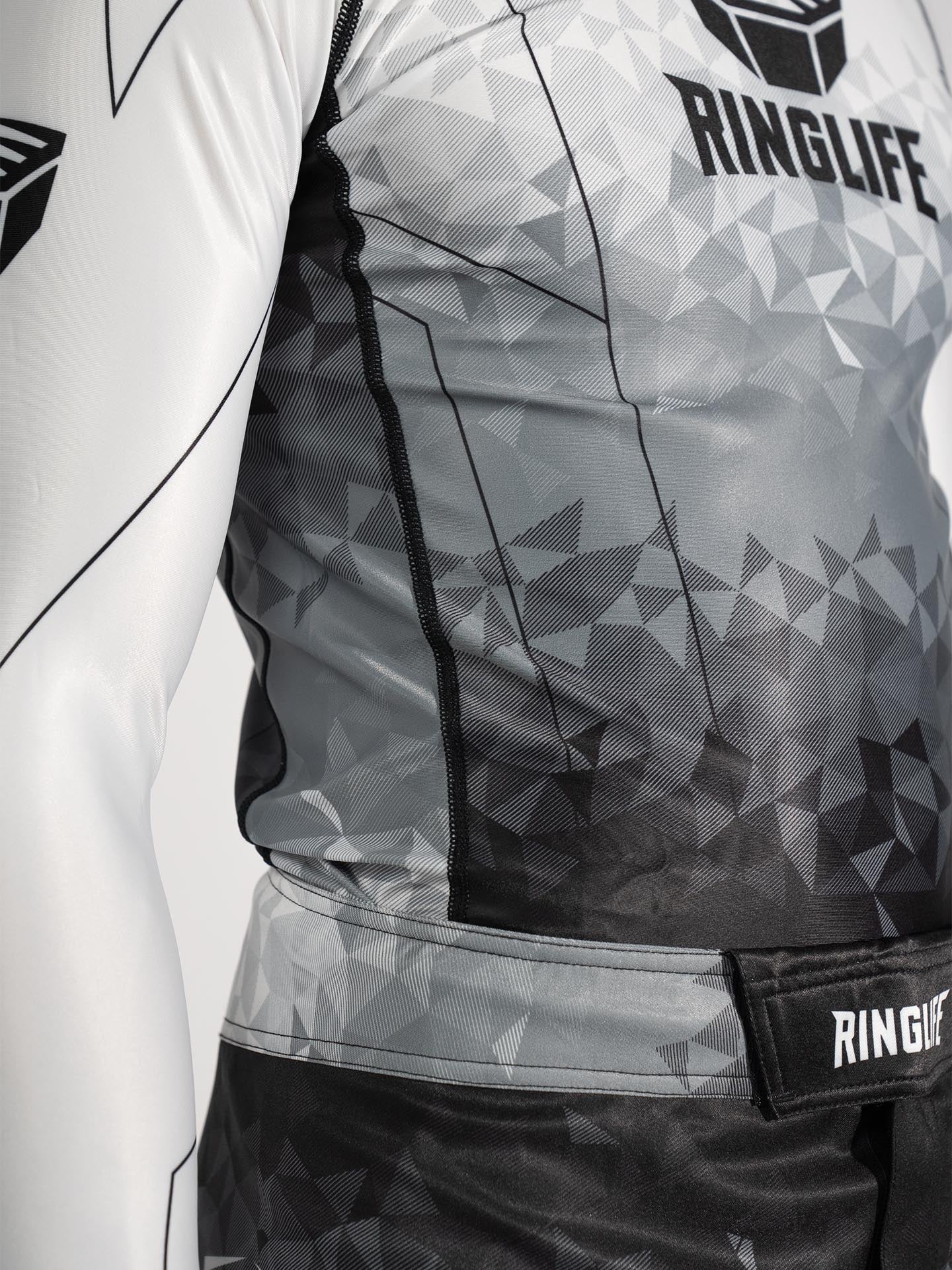 RINGLIFE Rashguard L/S - Transition schwarz-weiss