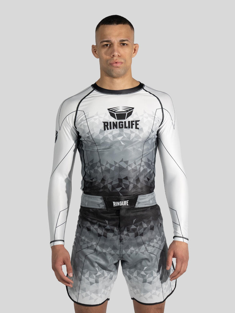 RINGLIFE Rashguard L/S - Transition schwarz-weiss