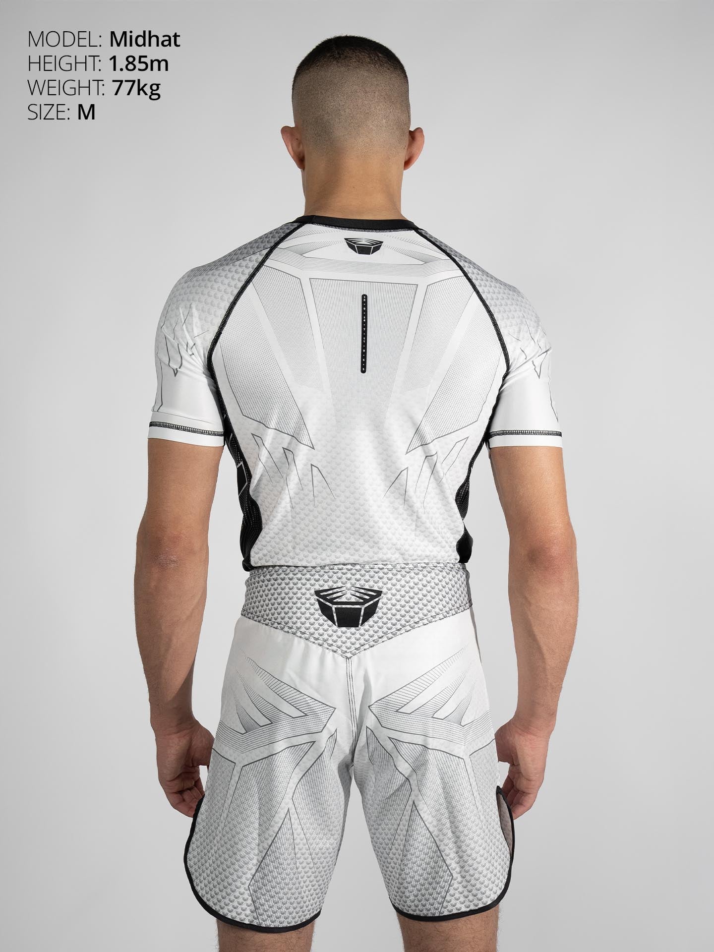 RINGLIFE Rashguard S/S - Octaring 2.0 weiss-schwarz