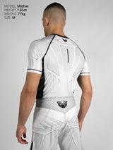 RINGLIFE Rashguard S/S - Octaring 2.0 weiss-schwarz