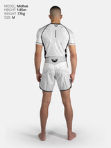 RINGLIFE Rashguard S/S - Octaring 2.0 weiss-schwarz