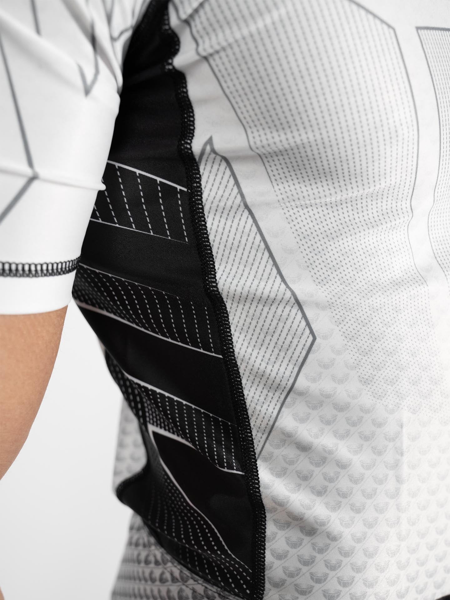 RINGLIFE Rashguard S/S - Octaring 2.0 weiss-schwarz