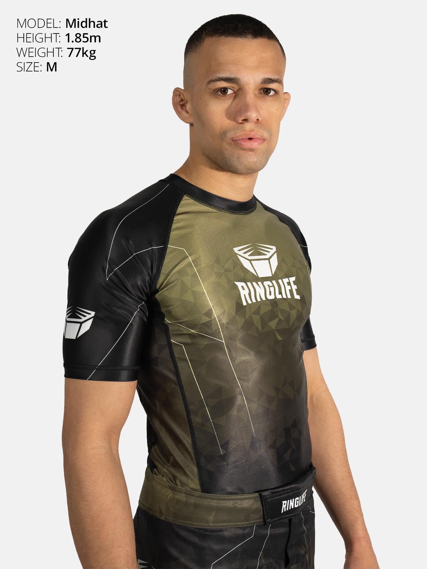 RINGLIFE Rashguard S/S - Transition schwarz-grün