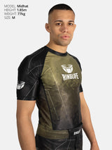 RINGLIFE Rashguard S/S - Transition schwarz-grün