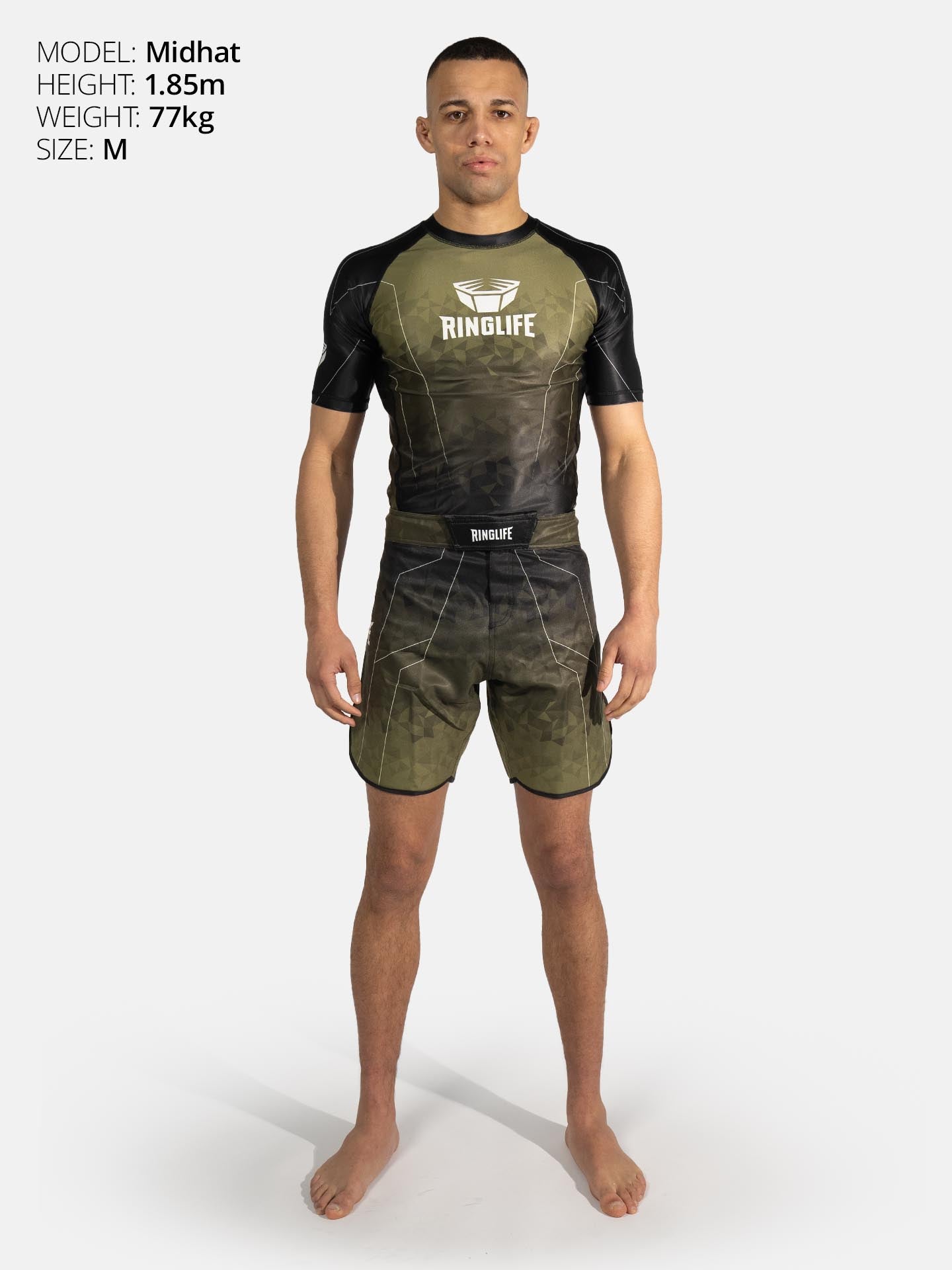 RINGLIFE Rashguard S/S - Transition schwarz-grün