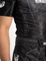 RINGLIFE Rashguard S/S - Transition schwarz-grau