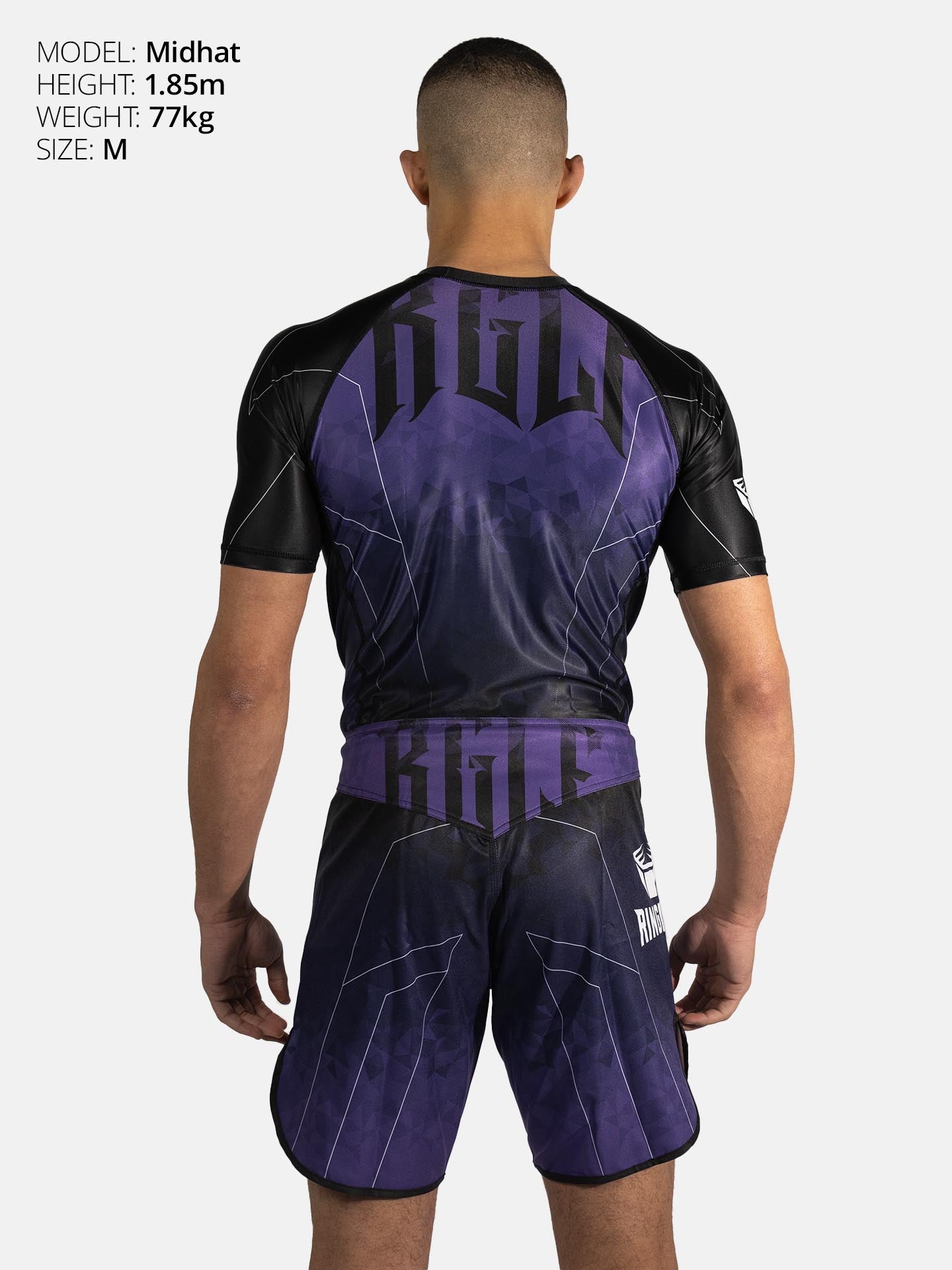 RINGLIFE Rashguard S/S - Transition schwarz-lila