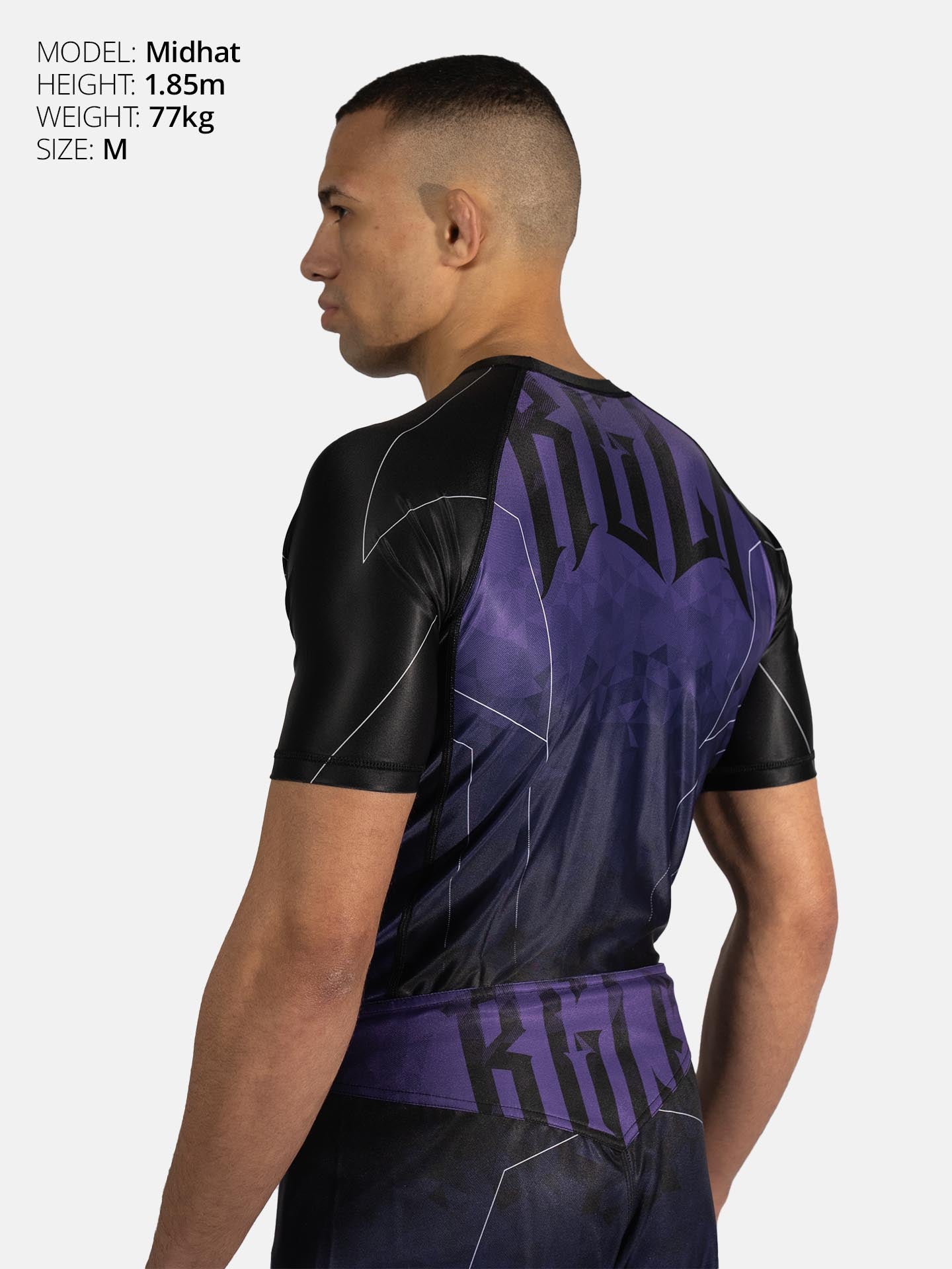 RINGLIFE Rashguard S/S - Transition schwarz-lila