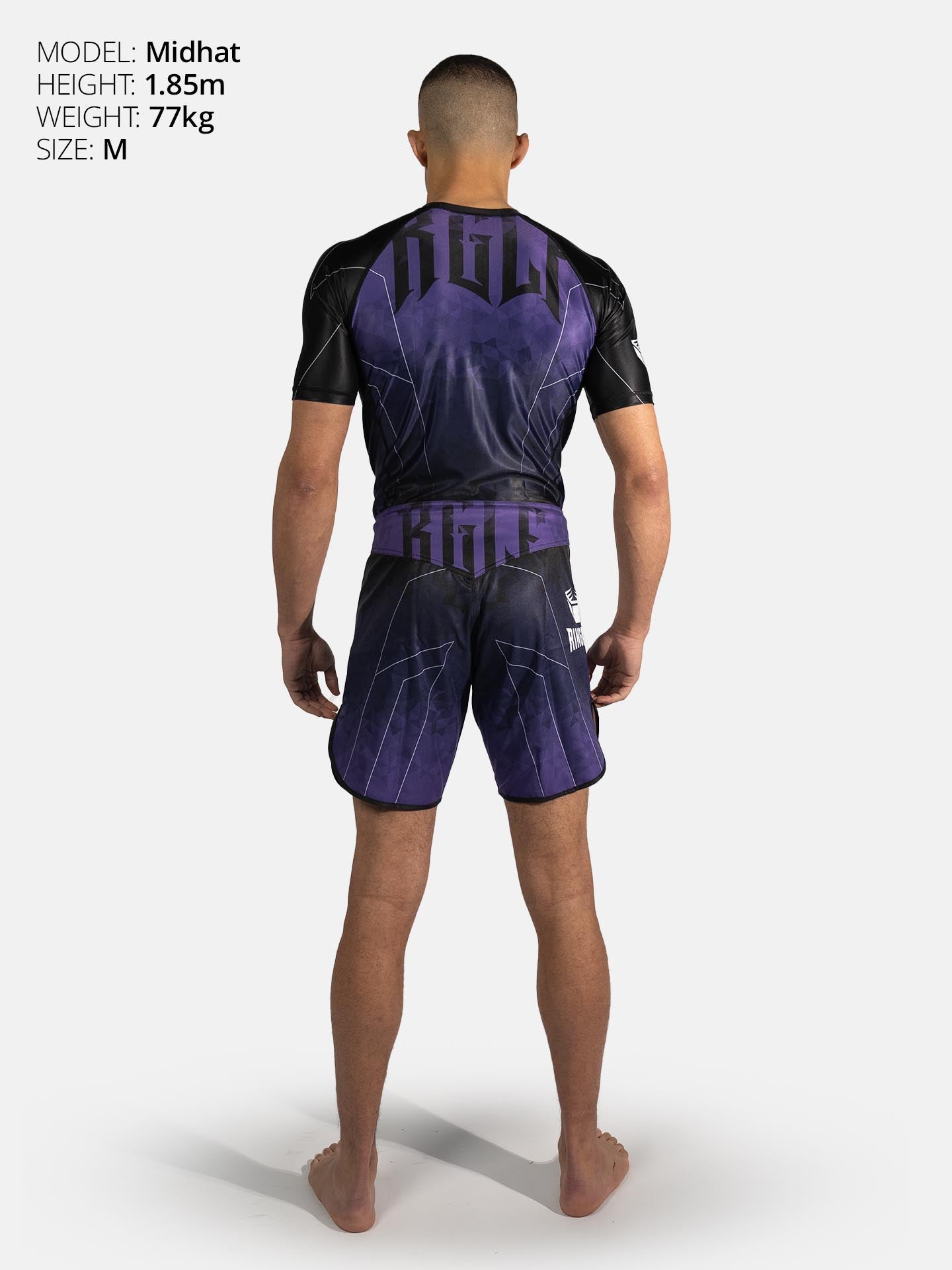 RINGLIFE Rashguard S/S - Transition schwarz-lila