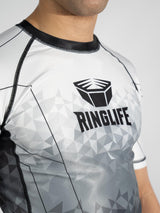 RINGLIFE Rashguard S/S - Transition schwarz-weiss