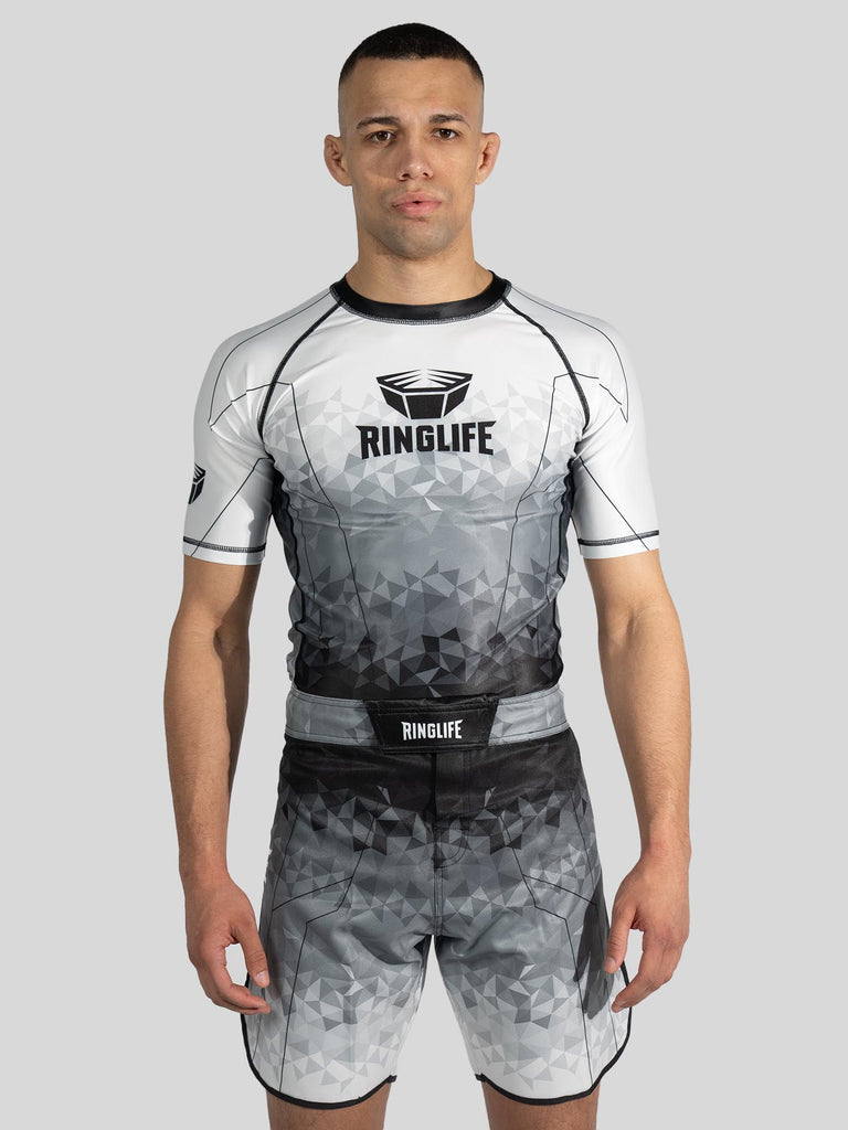 RINGLIFE Rashguard S/S - Transition schwarz-weiss