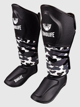 RINGLIFE Schienbeinschoner, Unit, schwarz-camo