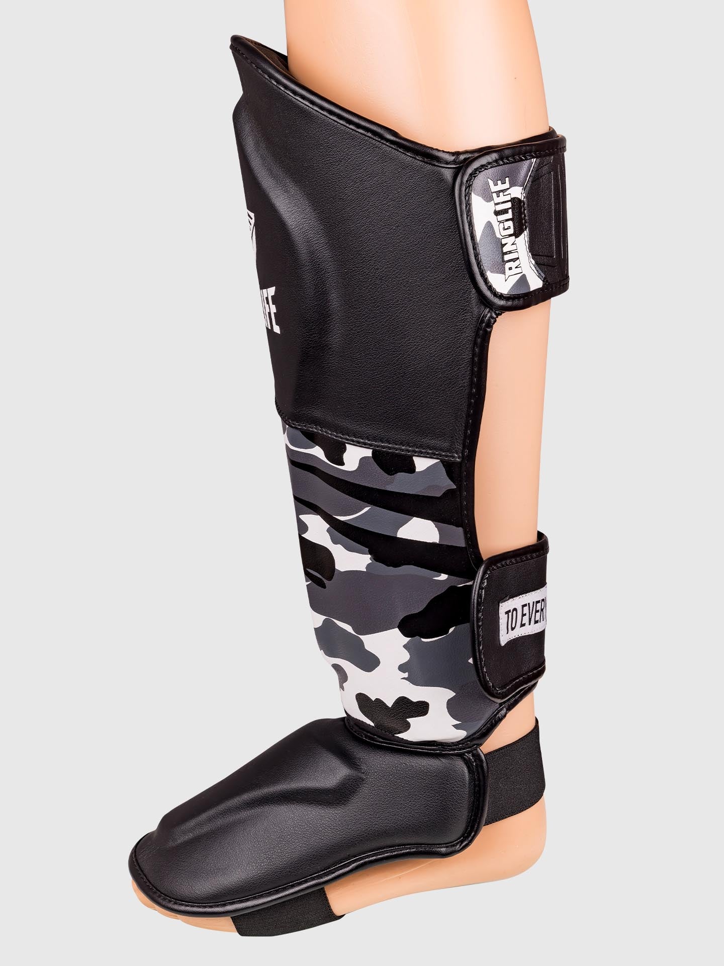 RINGLIFE Schienbeinschoner, Unit, schwarz-camo