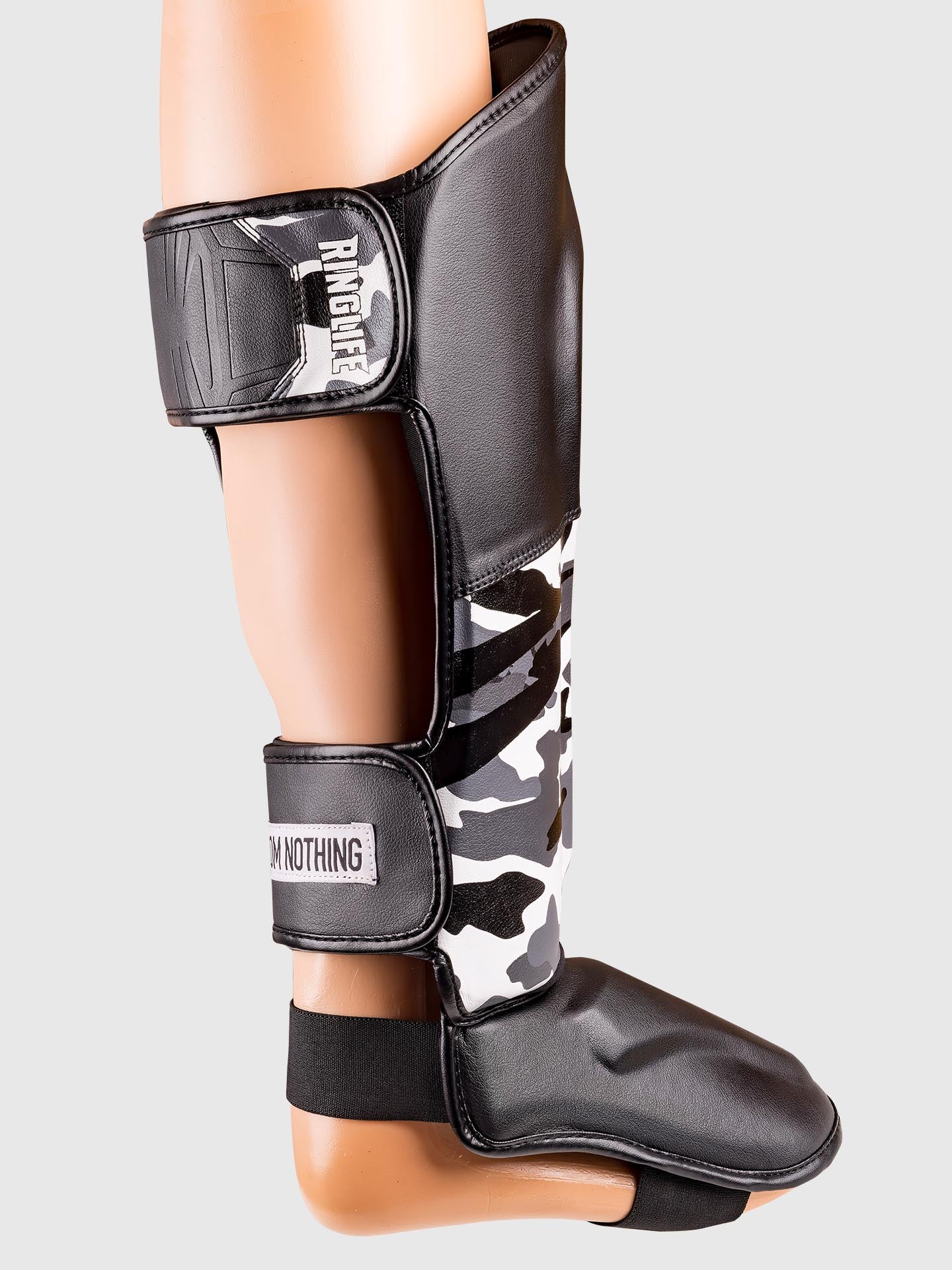 RINGLIFE Schienbeinschoner, Unit, schwarz-camo