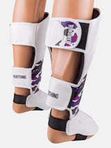 RINGLIFE Schienbeinschoner, Unit, weiß-lila-camo