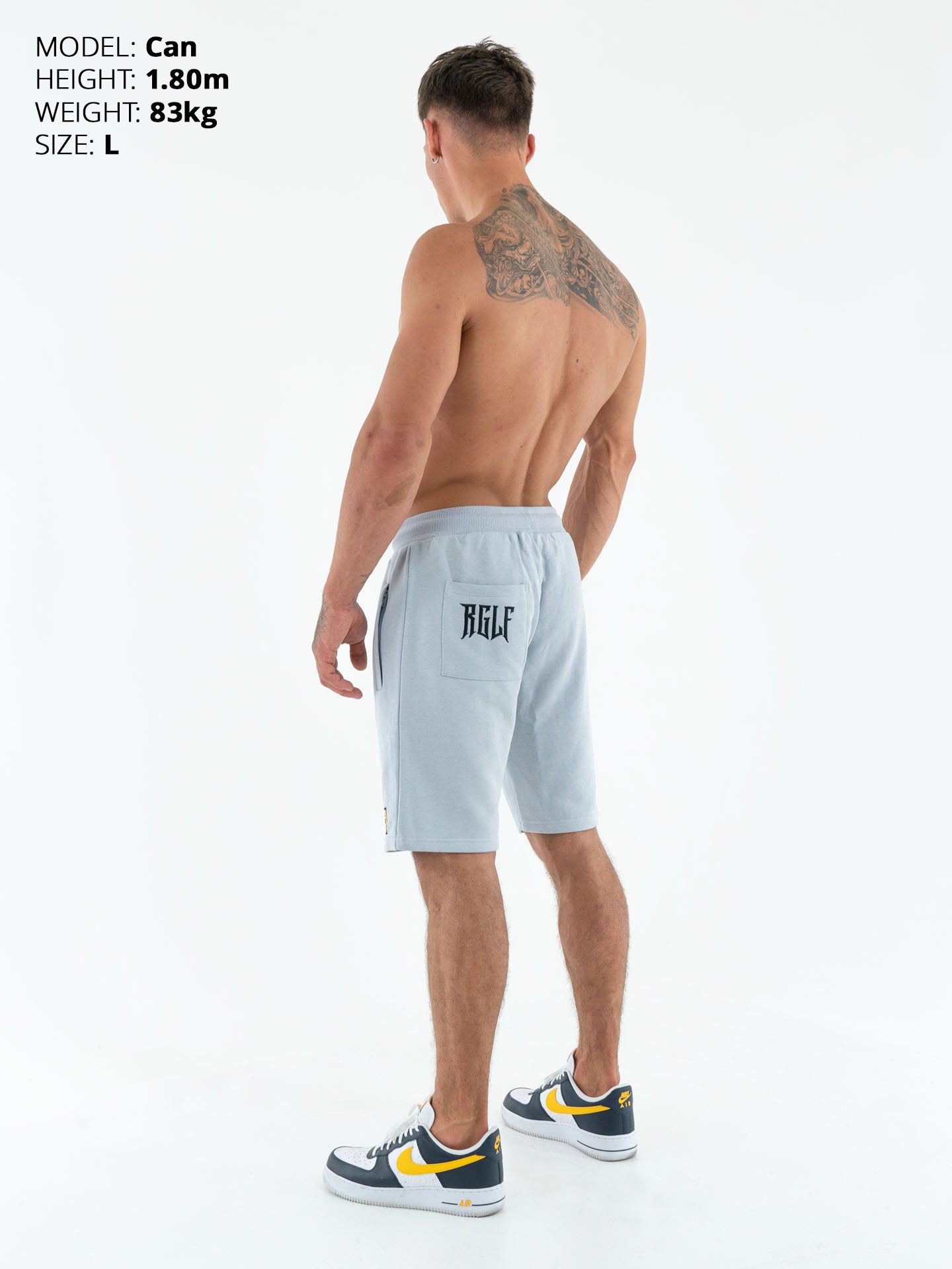 RINGLIFE Shorts - RGLF Tattoo grau-schwarz