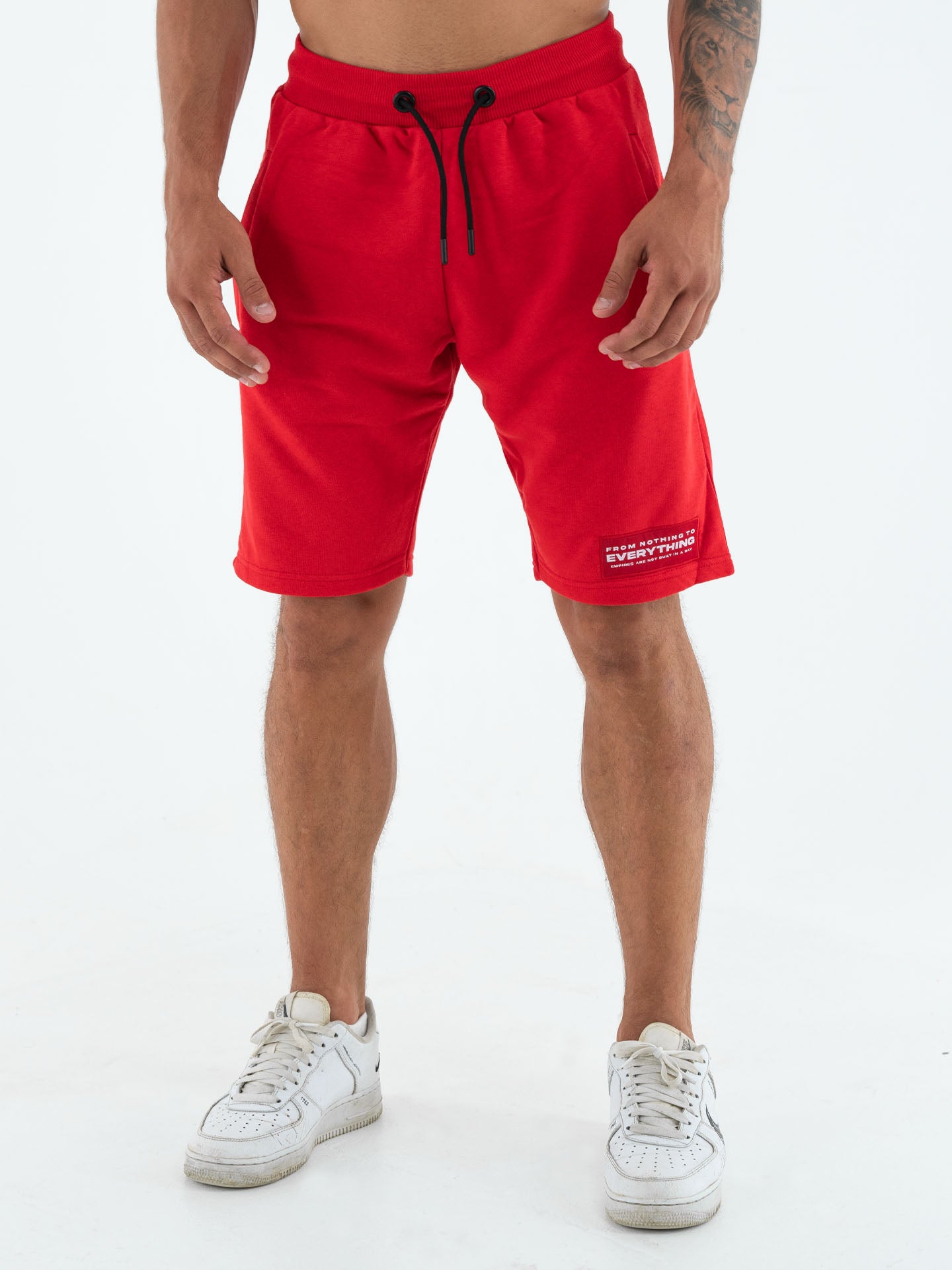 RINGLIFE Shorts - RGLF Tattoo rot-weiß