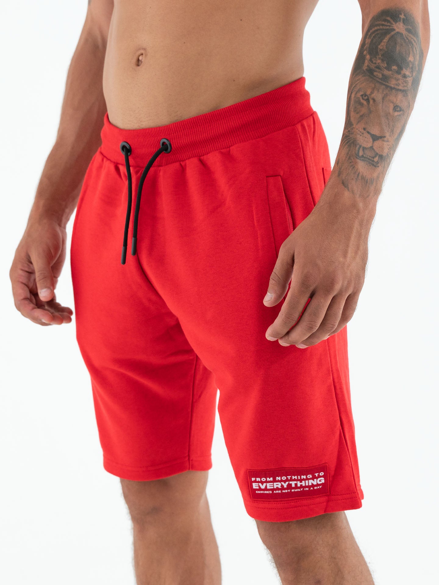 RINGLIFE Shorts - RGLF Tattoo rot-weiß