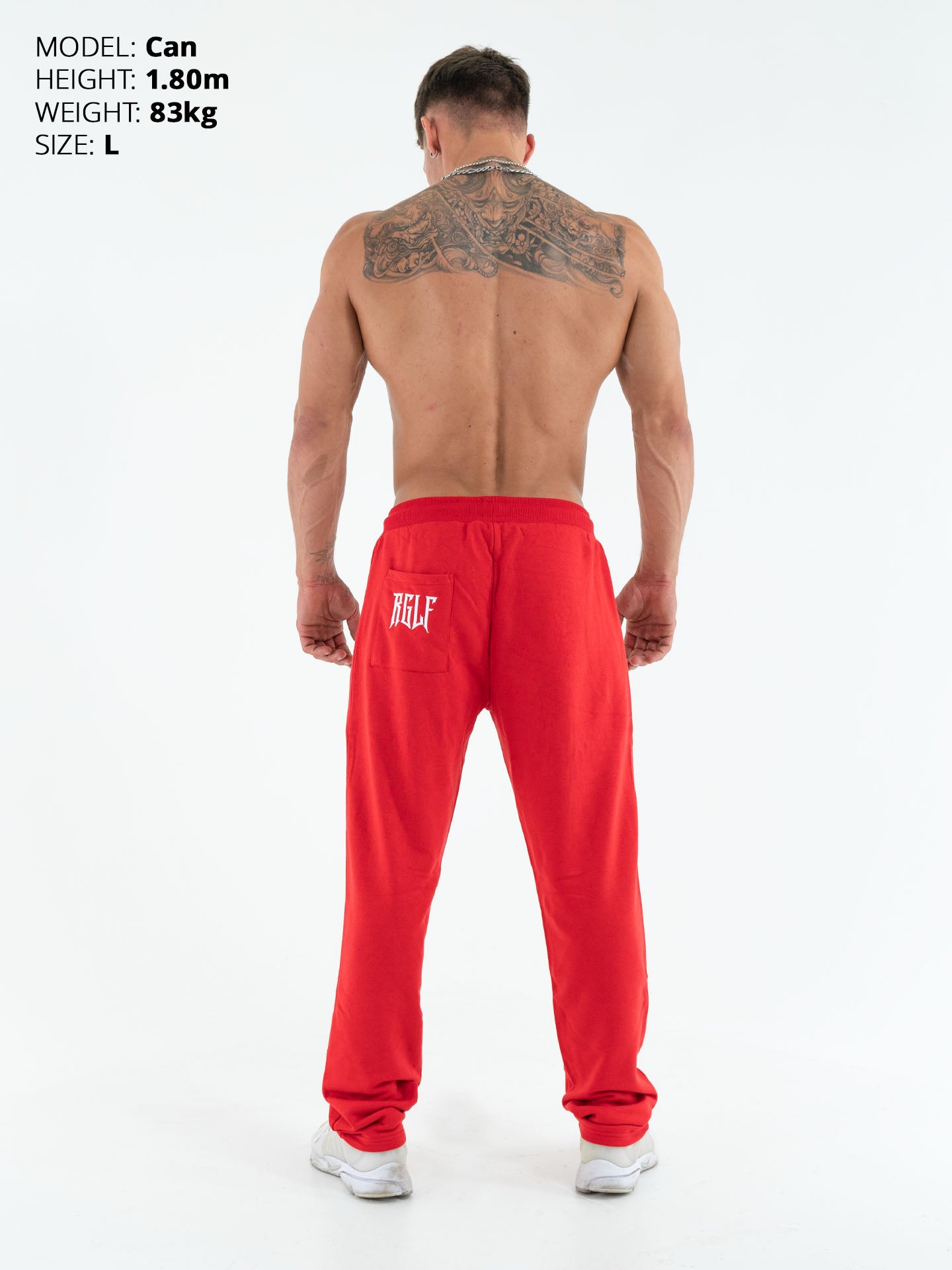 RINGLIFE Jogginghose - RGLF Tattoo rot-weiß