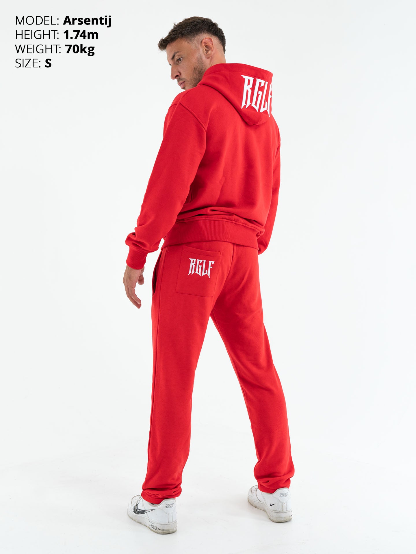 RINGLIFE Jogginghose - RGLF Tattoo rot-weiß