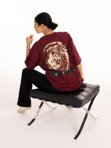 RINGLIFE T-Shirt, Defy Death, dunkelrot