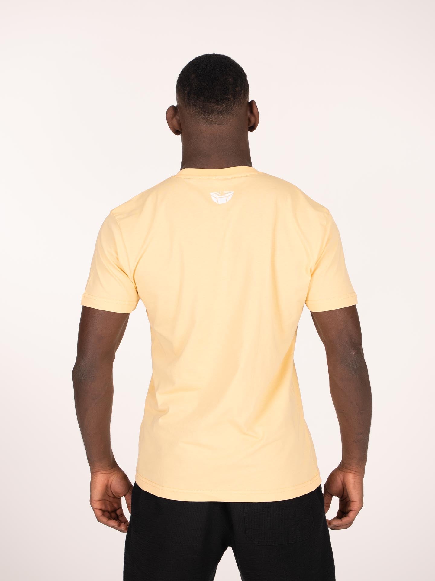 RINGLIFE T-Shirt, Logo 2.0, apricot-weiß