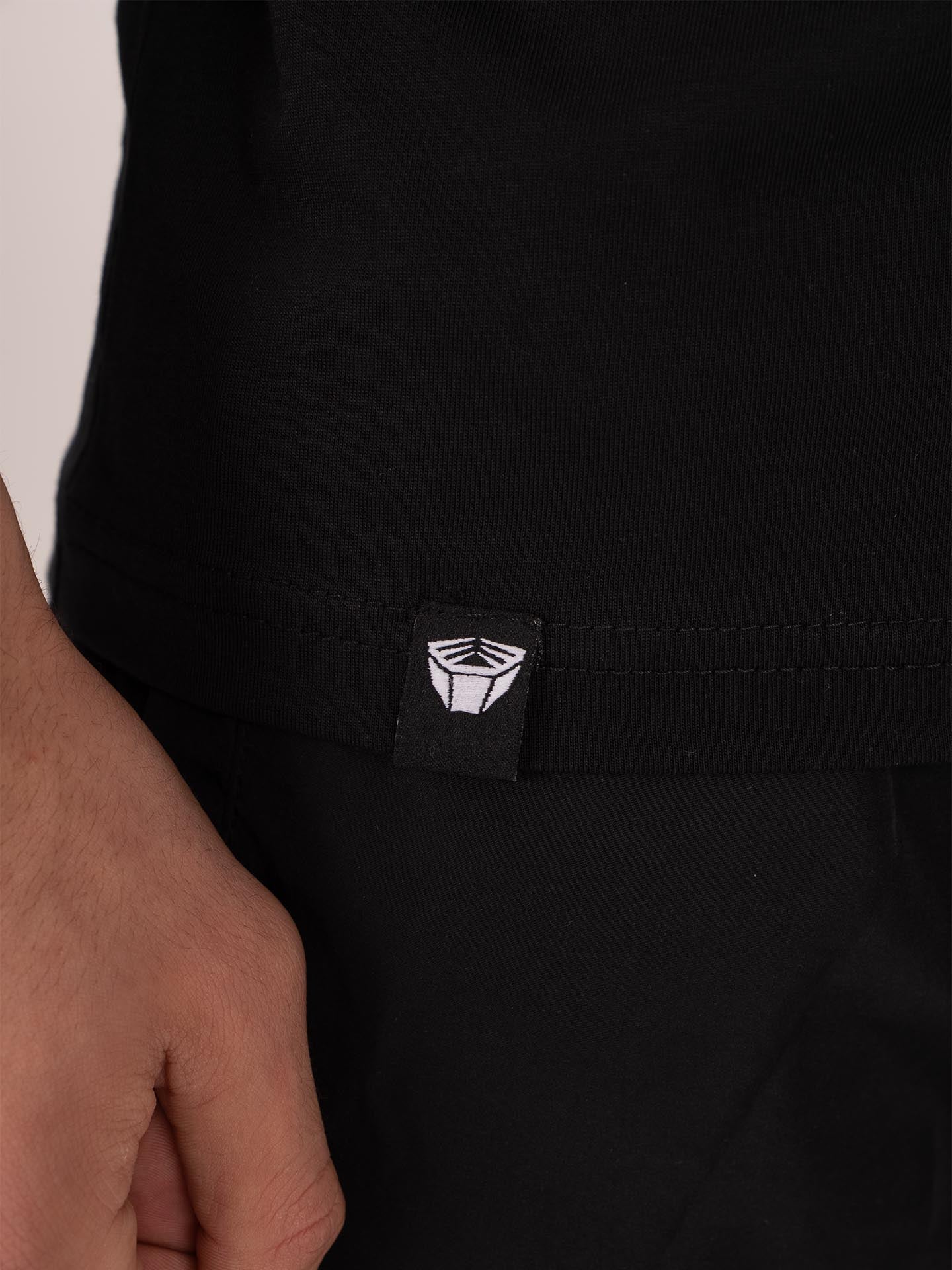 RINGLIFE T-Shirt, Logo 2.0, schwarz-weiß