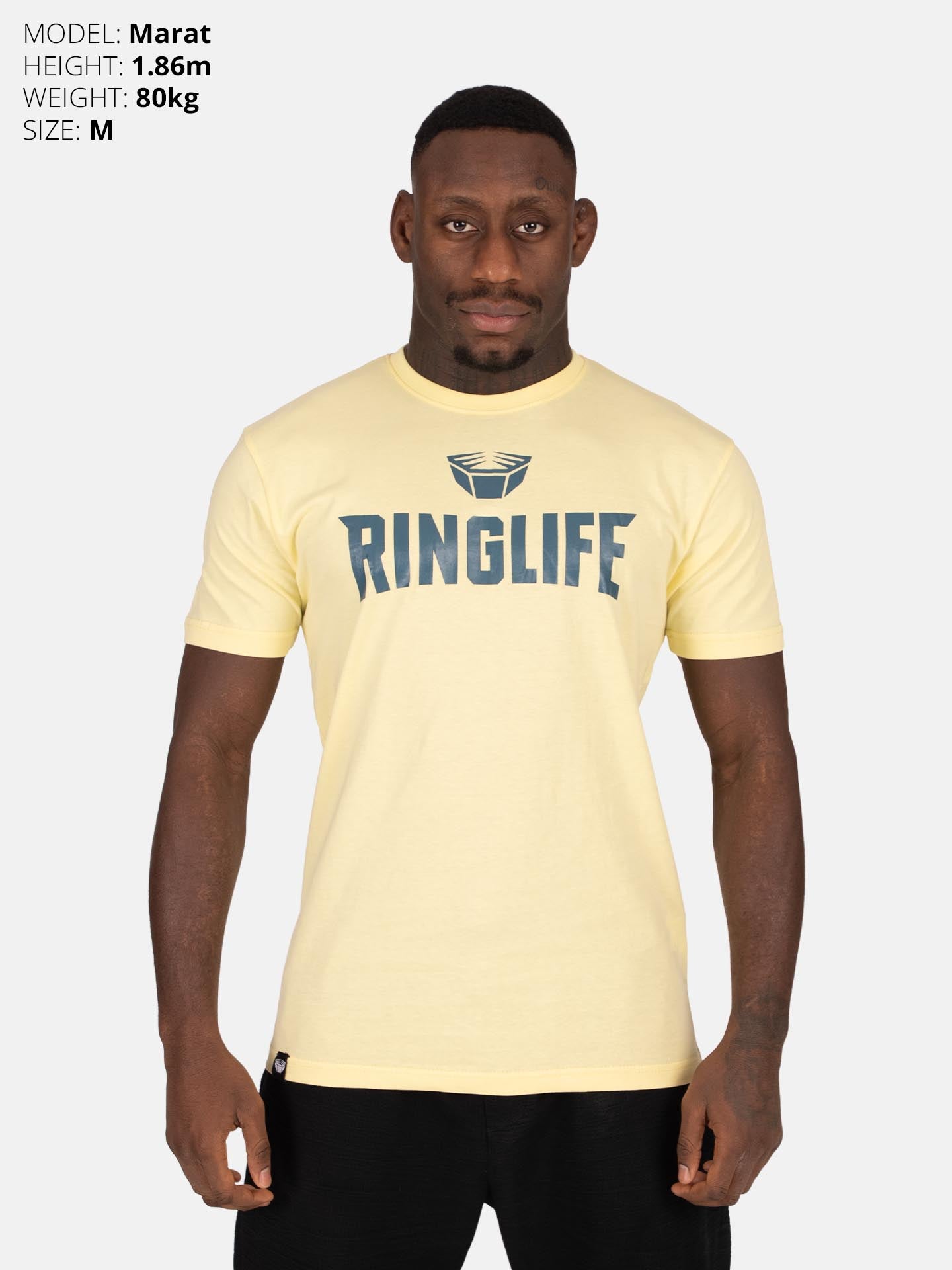 RINGLIFE T-Shirt, Logo 2.0, chardonnay-navy