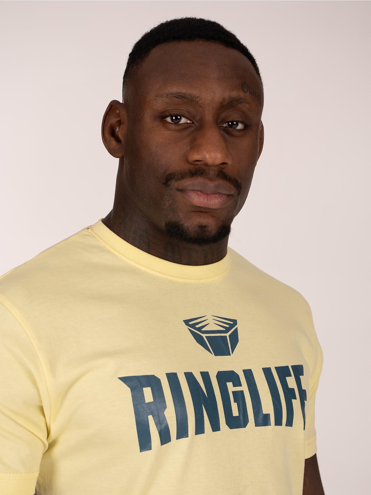 RINGLIFE T-Shirt, Logo 2.0, chardonnay-navy