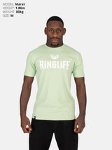 RINGLIFE T-Shirt, Logo 2.0, mint-weiß